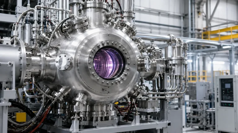 High-vacuum chamber for advanced energy and fusion research equipment