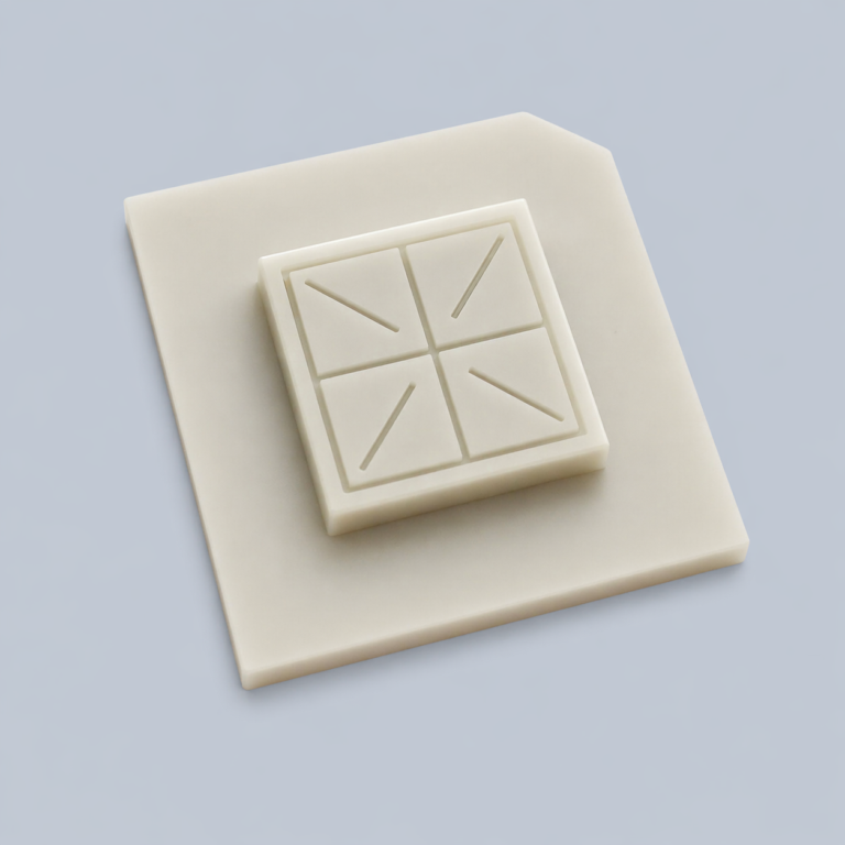 Aluminum Nitride ceramic pickup tool with precision micro-structured surface for semiconductor die handling