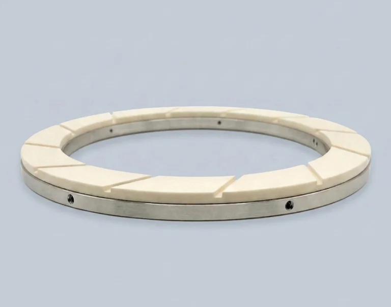 CMP retaining ring made of PPS and stainless steel for semiconductor wafer polishing applications