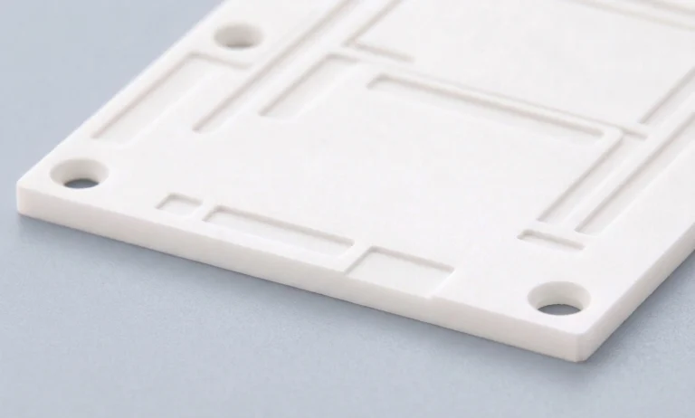 25 micron shallow groove machining on thin alumina ceramic part